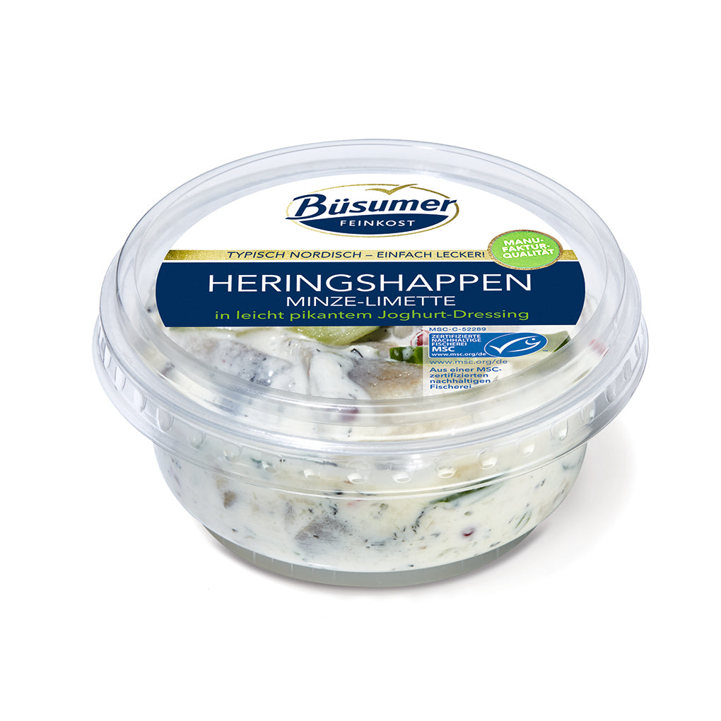 Heringshappen Minze-Limette